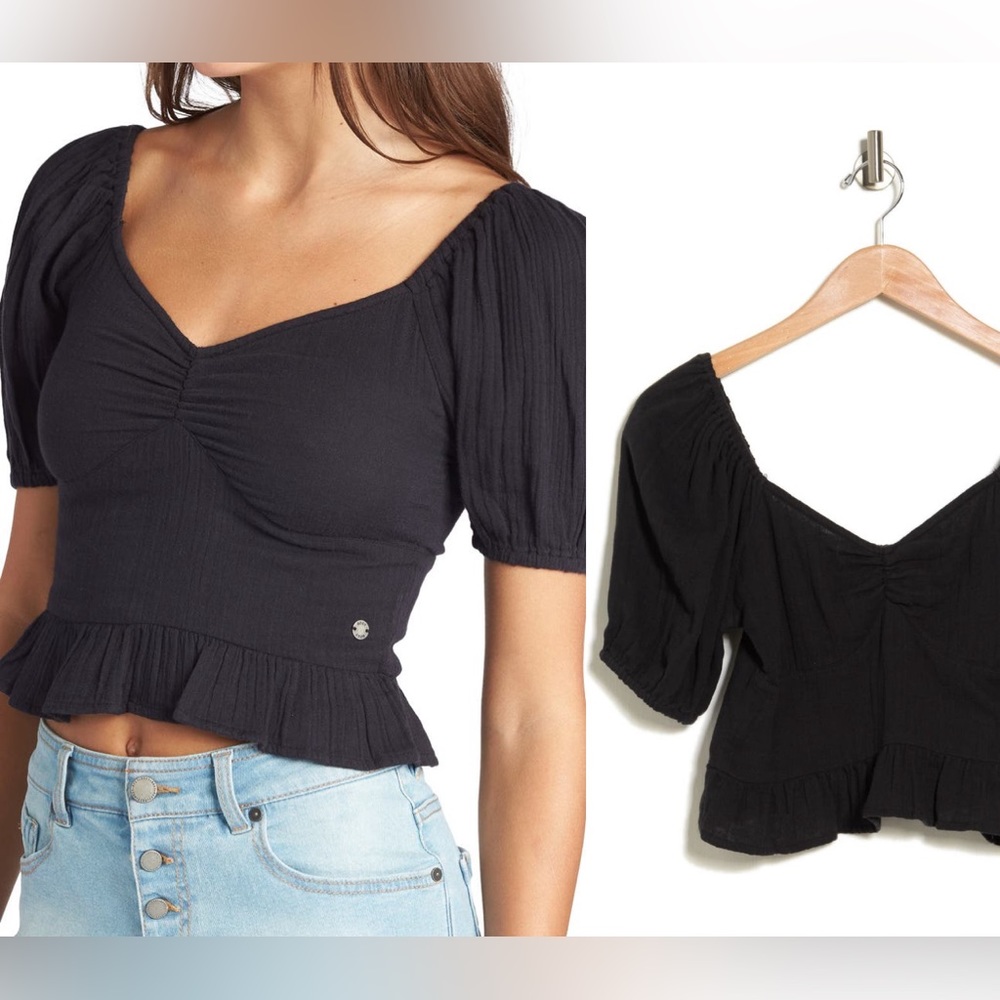 Roxy Life Mirage Crop Blouse - Picture 7 of 7